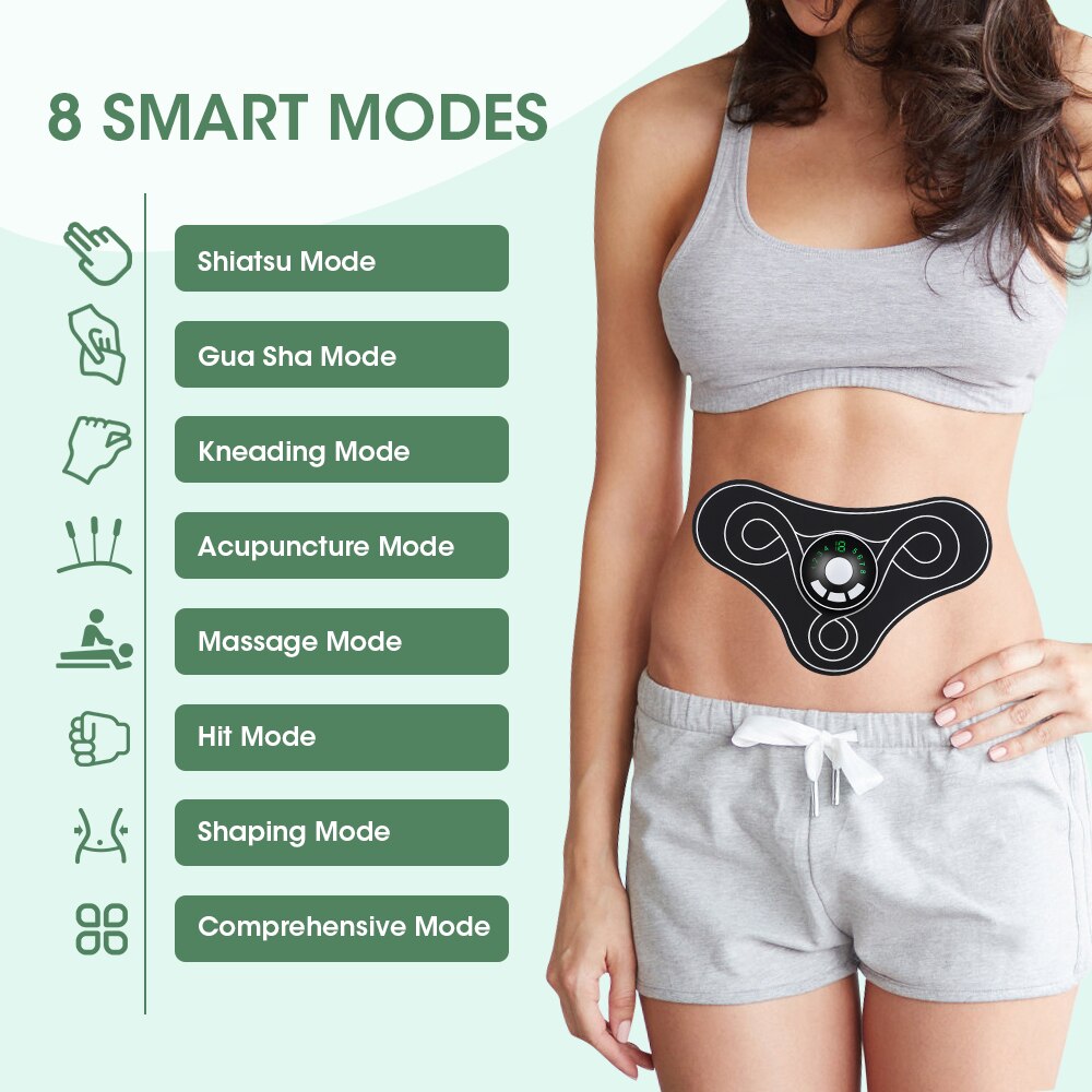 EMS Electric Massager Stimulator Pain Relief Neck Back Leg Health Care Maroon Asteria