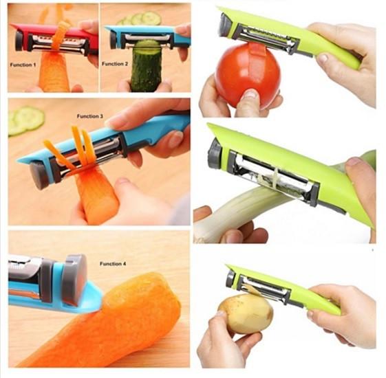 Super De Duper 3 In 1 Master Grater Peeler Slicer Salmon Lucky