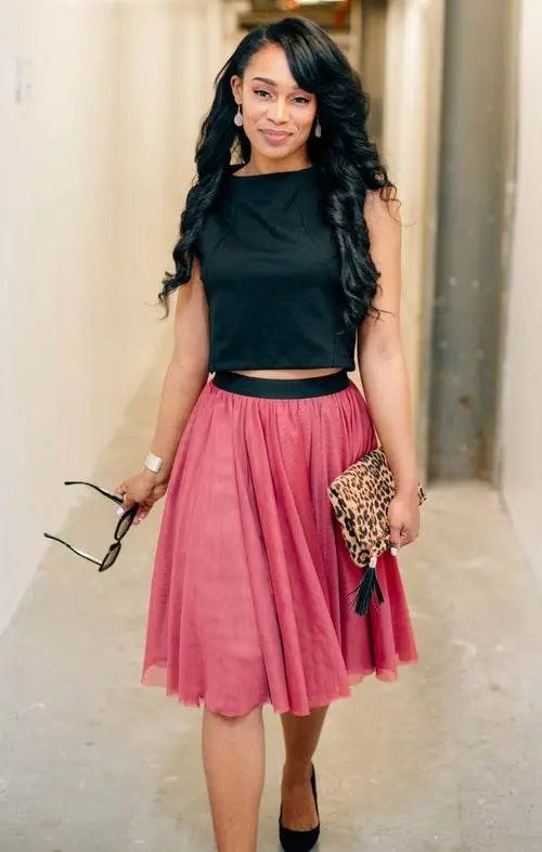Sweet Pea Skirt Salmon Bella