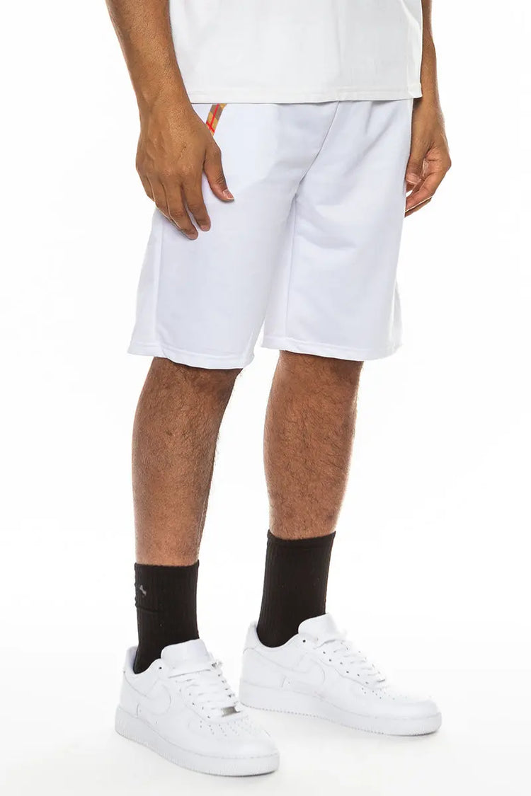 Checkered Detail Shorts EMS4102 Lime Milo