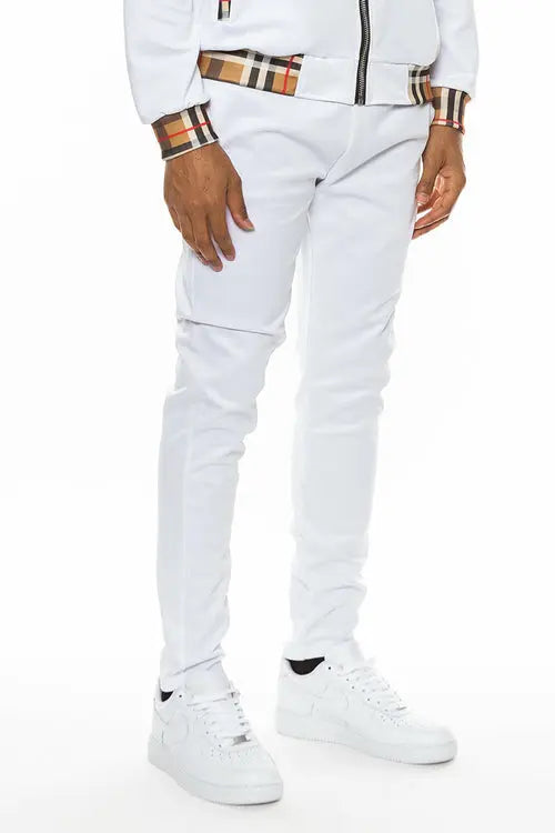 Checkered Detail Track Pant Lime Milo