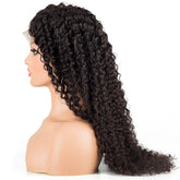 13x4 HD Transparent Lace Front Jerry Curl Human Hair Wigs 200% Density Cerise Alfie