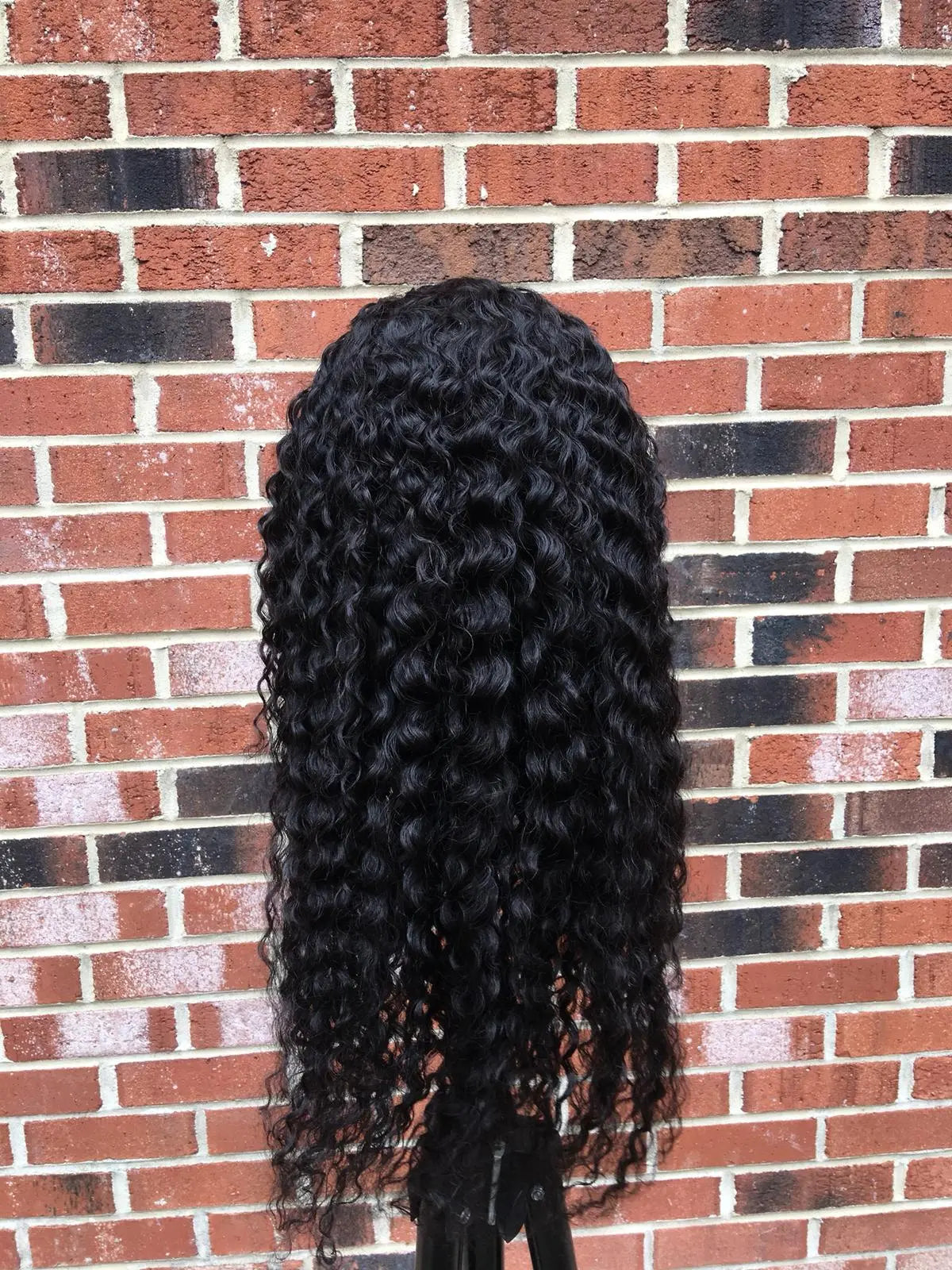 180% Density Full 4x4 Transparent Lace Front Jerry Curl Human Hair Wig Cerise Alfie