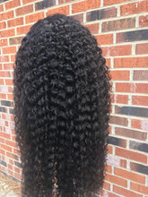 180% Density Full 4x4 Transparent Lace Front Jerry Curl Human Hair Wig Cerise Alfie