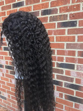 180% Density Full 4x4 Transparent Lace Front Jerry Curl Human Hair Wig Cerise Alfie
