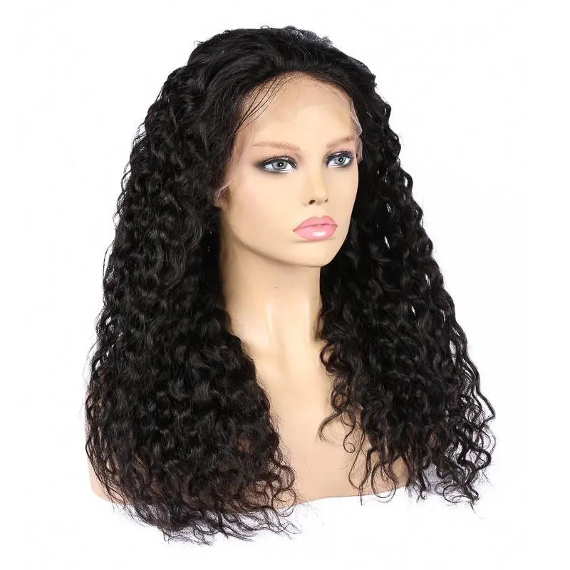 13x4 HD Transparent Lace Frontal Deep Wave Human Hair Wigs 200% Densit Cerise Alfie