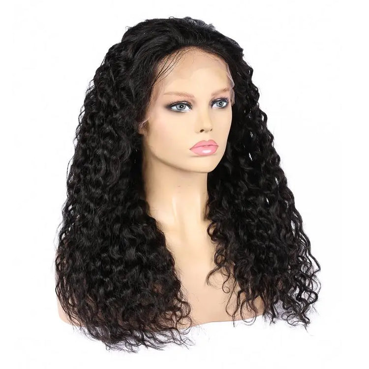 13x4 HD Transparent Lace Frontal Deep Wave Human Hair Wigs 200% Densit Cerise Alfie