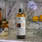 Carrot Hair Growth Oil - 2oz Scalp Stimulator with Herbs, Biotin & Taupe Snowdrop