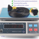 JSNME Bulk Human Hair Extensions 100% Real Human Hair Extension Straight 50g Black Brown Blonde 613 Color For Salon 14"-26" Inch Khamik Shop Online