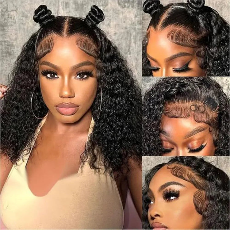 MYLOCKME Glueless Wigs Human Hair 6x4 Curly Wave Lace Closure Wigs Deep Wave 9x6 5x5 Lace Closure Wig Pre Cut Curly Human Hair Water Wave 200% Khamik Shop Online