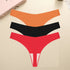 3PCS/SET Sexy G-String Underwear Female T-back Intimates Lingerie Seamless Low Waist Underpants 10 Color Lady Bikini Panty XS-XL Khamik Shop Online