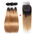 BeuMax 1B/27 Straight Hair BUNDLES with CLOSURES & FRONTALS Cerise Alfie