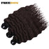 FREEDOM Synthetic Curly Braiding Hair Extensions 24 Inch/60 cm Long Deep Wavy Twist Crochet Braids Hair Ombre Brown Rainbow Hair Khamik Shop Online