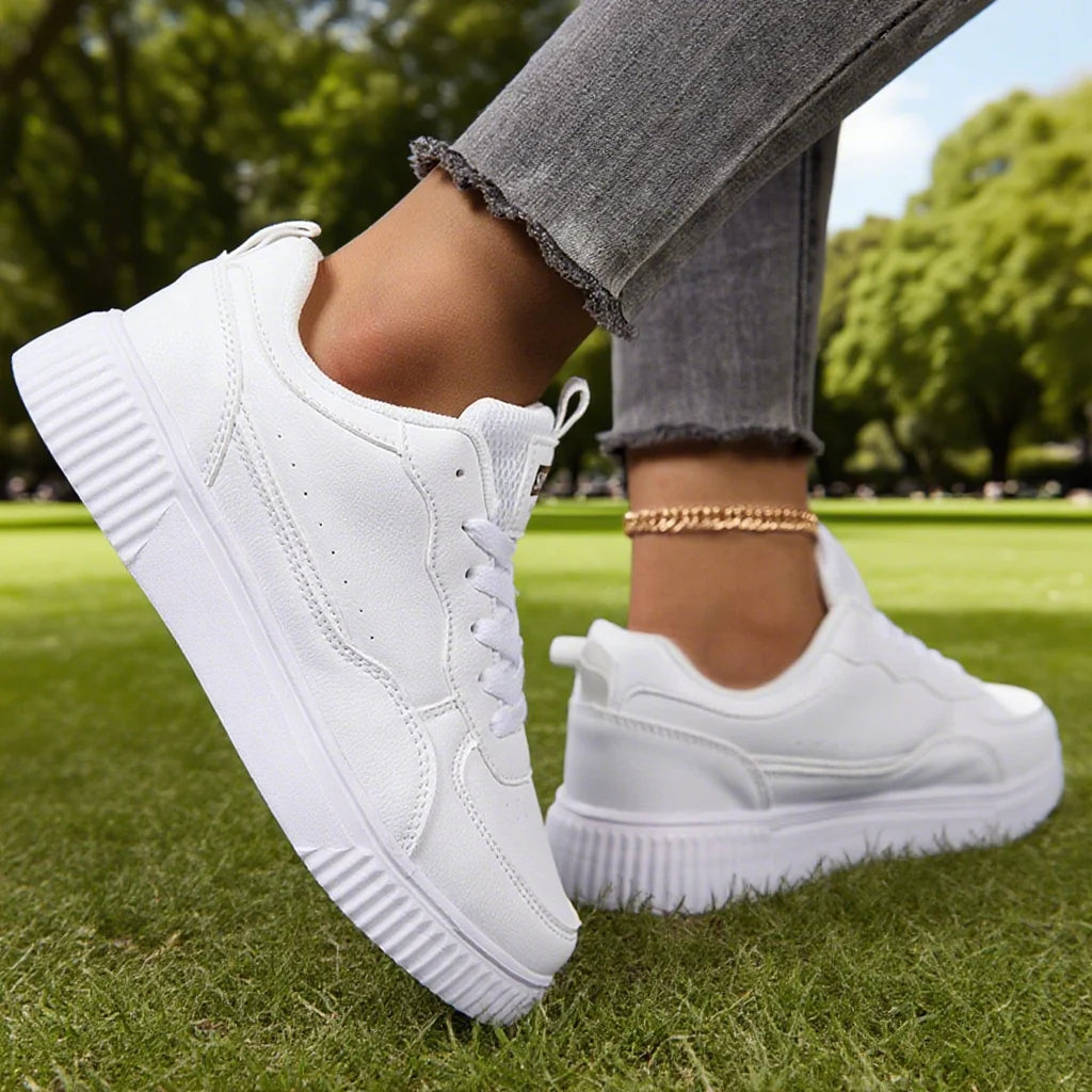 Fashion Women Casual Shoes Breathable Walking Flat Shoes Sneakers White Female Footwear Sports Running Outdoor Walking For Men Khamik Shop Online