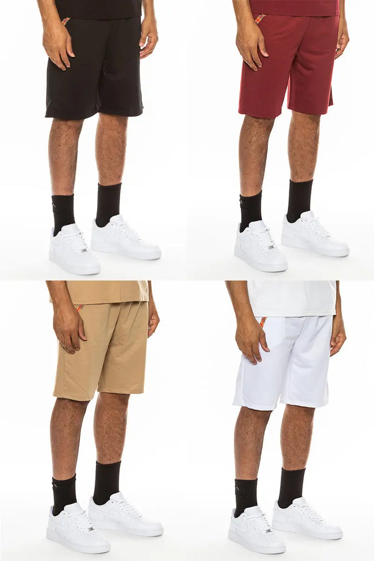 Checkered Detail Shorts EMS4102 Lime Milo