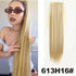 Straight Long Ponytail Extensions 22inch Natural Black Wrap Around Synthetic Hair Piece Pony Tail Hair Hairpieces for Women Girl Khamik Shop Online