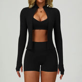2-3PCS Yoga Suit Women Tracksuit Sports Bra High Waist Leggings Shorts Outfit Gym Set Fitness Push Up Workout Clothes Sportswear Khamik Shop Online