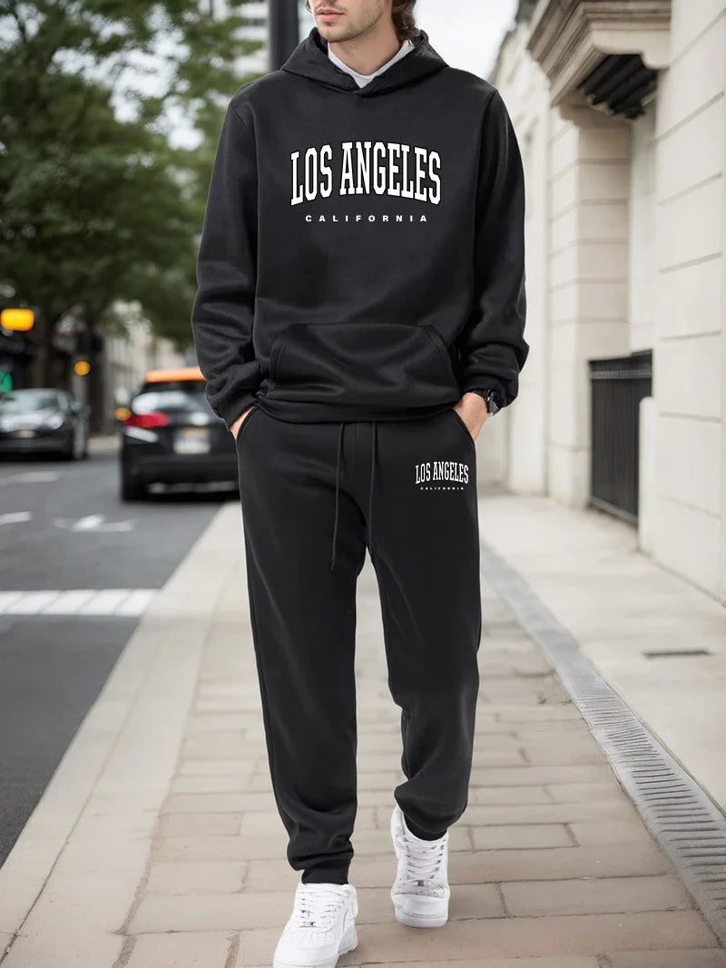 Spring Fall Sportswear Mens Tracksuit Casual Hooded Sweatshirts Outdoors Sports Jogging Clothes Street Single Item Hoodies Pants Khamik Shop Online