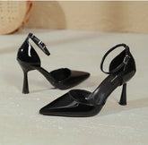 New Lady Shoes Ladies Summer Dress Shoes  Patent Leather Sexy Heel Sandals Buckle Female Footwear Lady Sandals Lady Sandals S034 Khamik Shop Online