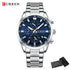 CURREN Casual Quartz Chrono Sport Watches Brands for Men Stainless Steel Bracelet Multifunction Dial 2023 Wristwatch with Date Khamik Shop Online