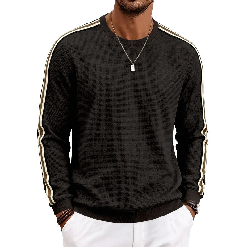 Men Lightweight Pineapple Grid Sweatshirt, Crew Neck Loose Breathable Casual Sport Top For Spring Autumn Amazon EU US Khamik Shop Online