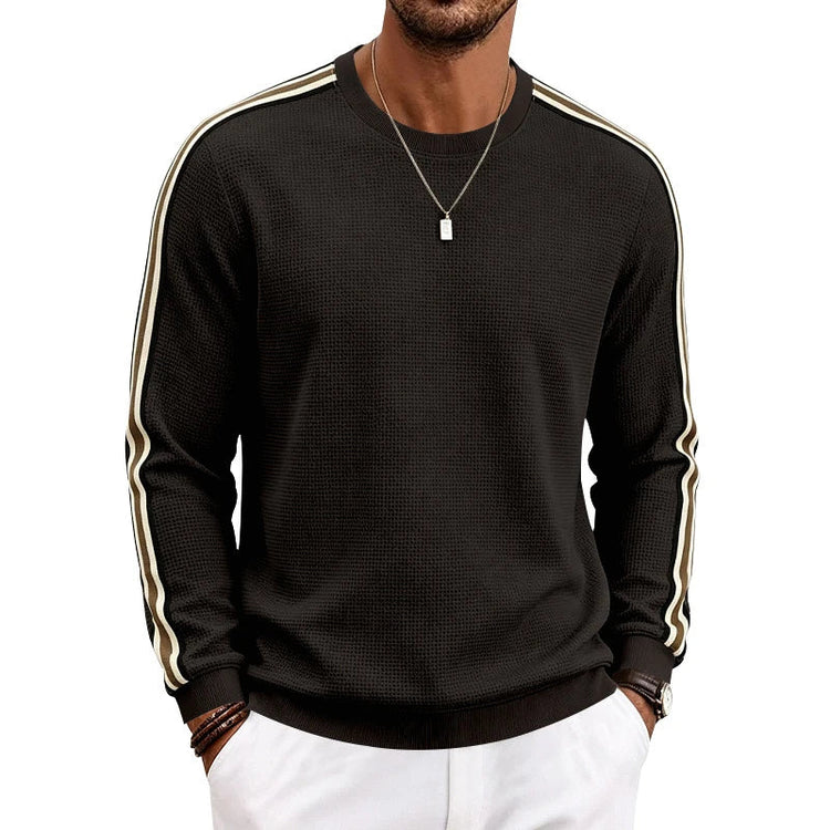 Men Lightweight Pineapple Grid Sweatshirt, Crew Neck Loose Breathable Casual Sport Top For Spring Autumn Amazon EU US Khamik Shop Online