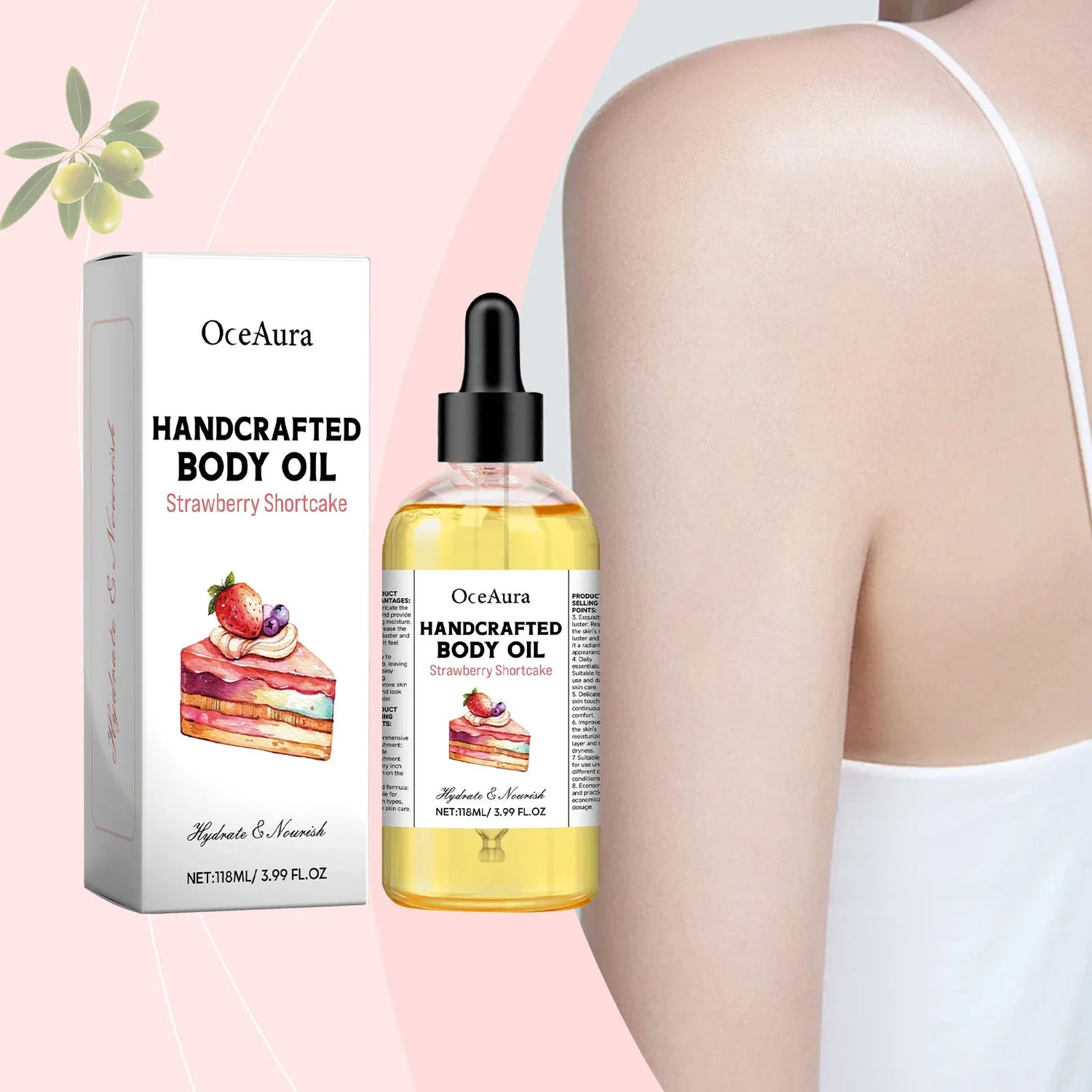 OceAura Body Serum Oil Dry Relief Moisturizing Peeling Improves Dullness Soft Smooth Brighten Skin Massage Essential Oil for Spa Khamik Shop Online