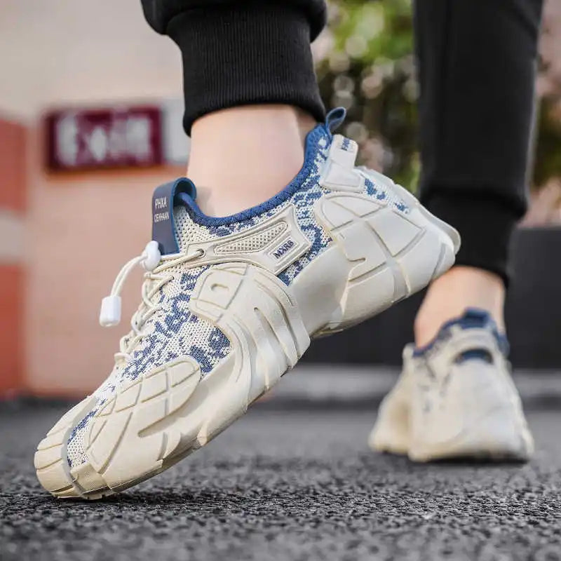 Height Increasing Normal Leather Boots Luxury Woven Shoes Basketball Men&