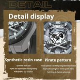 MARK FAIRWHALE Watches for Men 5040 Resin Case Trend Rotating Pirate Dial Silicone Strap Waterproof Quartz Wristwatches Gift Box Khamik Shop Online