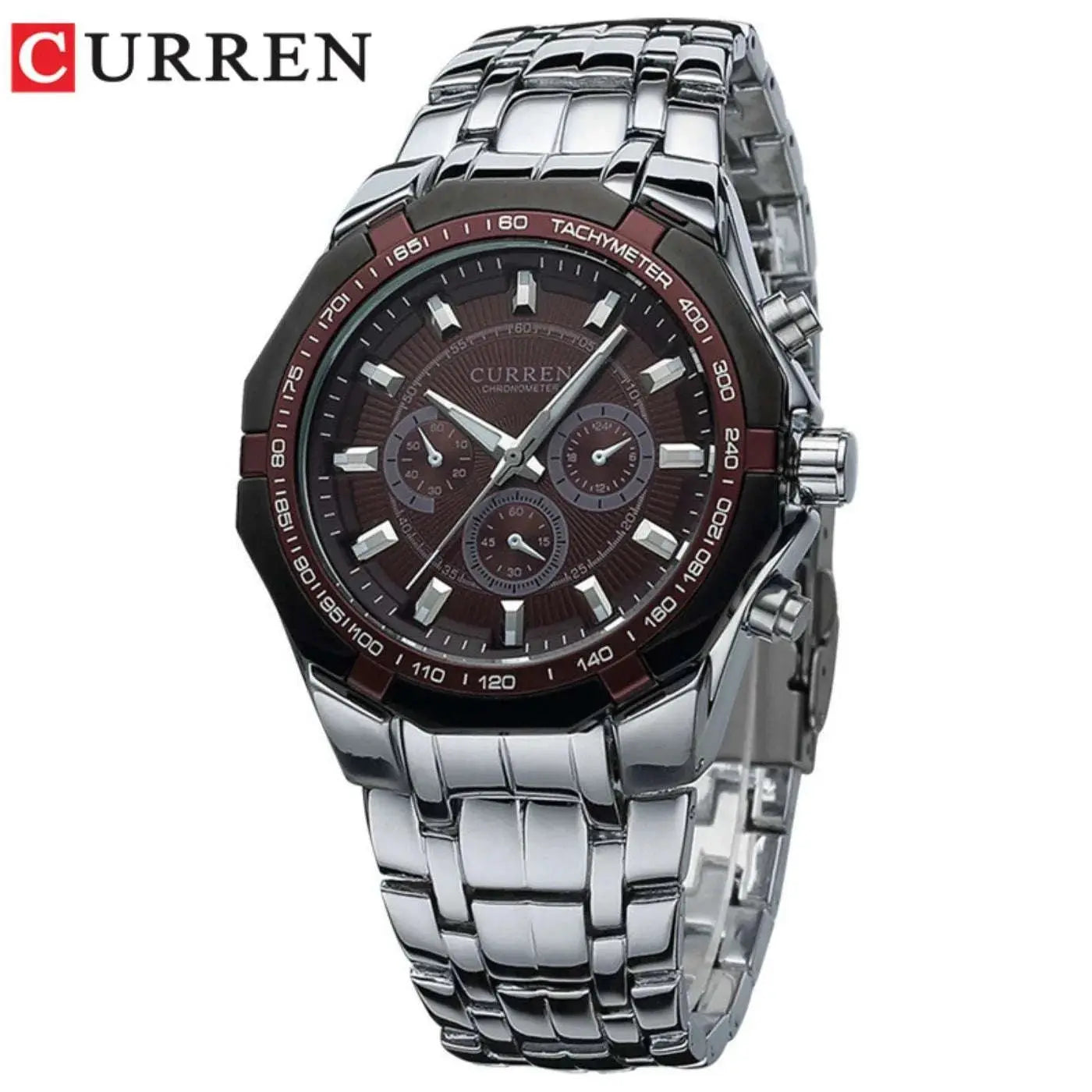CURREN Men Luxury Brand Military Sport Mens Watches Full Steel Quartz Clock Men&