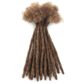 20strands/pack M4&30 Human Hair Dreadlocks Extensions Full Handmade 0.6 cm Thickness 100% Real Hair Locs Extensions for Kids Khamik Shop Online