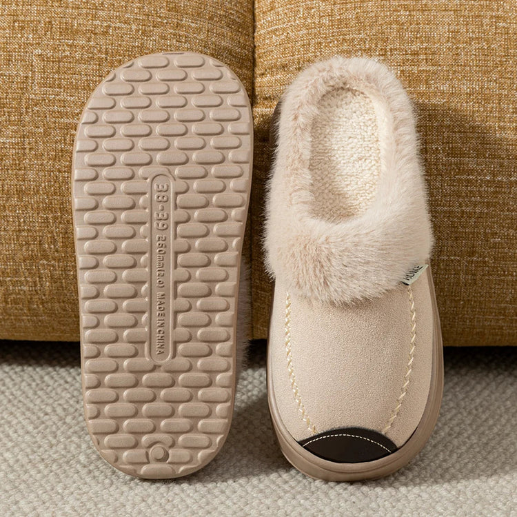 Fashion Women Slippers Winter Soft Thick Soled Indoor and Outdoor Warmth Comfort Breathable Non Slip Casual Couple Home Shoes Khamik Shop Online