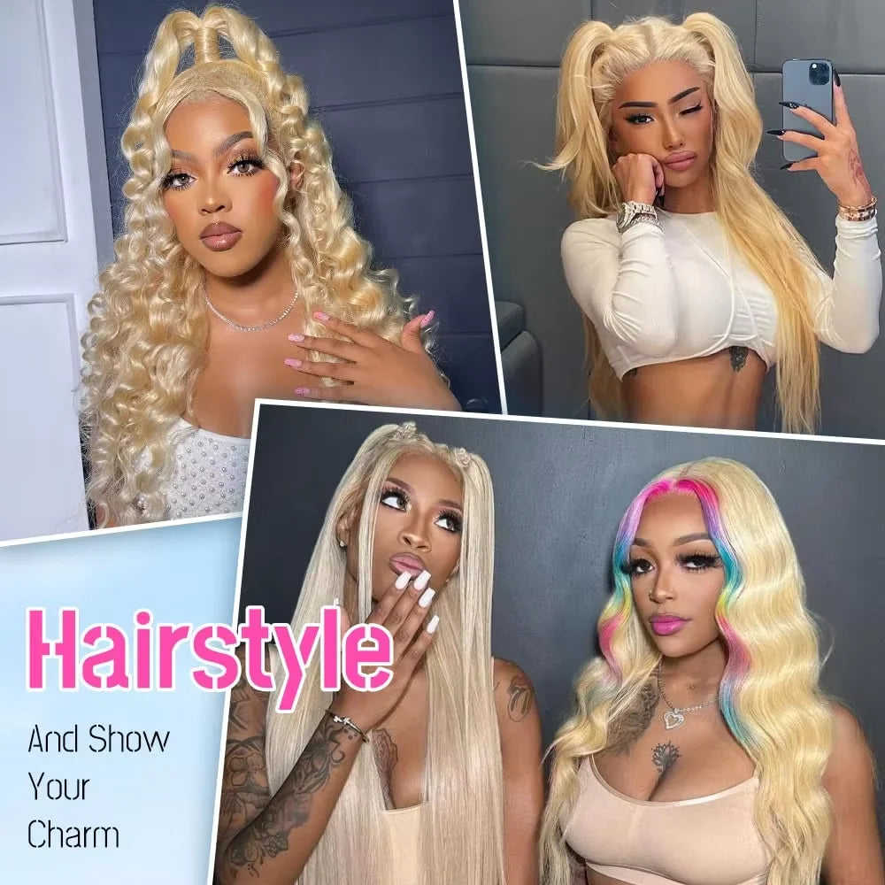 13x6 Body Wave Transparent HD 30 46 Inch 613 Honey Blonde Lace Frontal Human Hair Wig 200 Density Brazilian 13x4 Lace Front Wig Khamik Shop Online