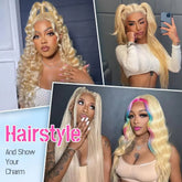 13x6 Body Wave Transparent HD 30 46 Inch 613 Honey Blonde Lace Frontal Human Hair Wig 200 Density Brazilian 13x4 Lace Front Wig Khamik Shop Online
