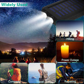 1Pc 1W MAh Solar Power Bank External Battery Pack Dual USB Interface Pear Daisy