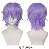 10-Inch Short Straight Hair Suitable For Both Men And Women, Cosplay Synthetic Hair Anime Role-Play Halloween Party Upturned Wig Khamik Shop Online