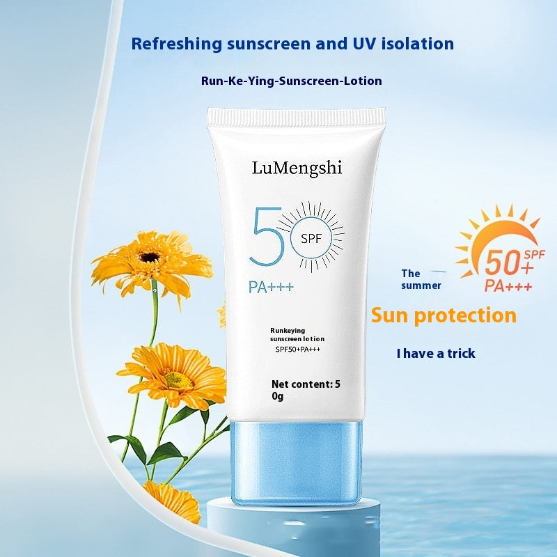 Sunscreen Moisturizing Whitening Isolation Refreshing Periwinkle Abderus