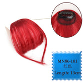 Synthetic Hair Clip In Bangs Brown Colored Invisible Front Fringes Clip in Hair Air Bangs Natural Black Fake Hair Bangs For Girl Khamik Shop Online