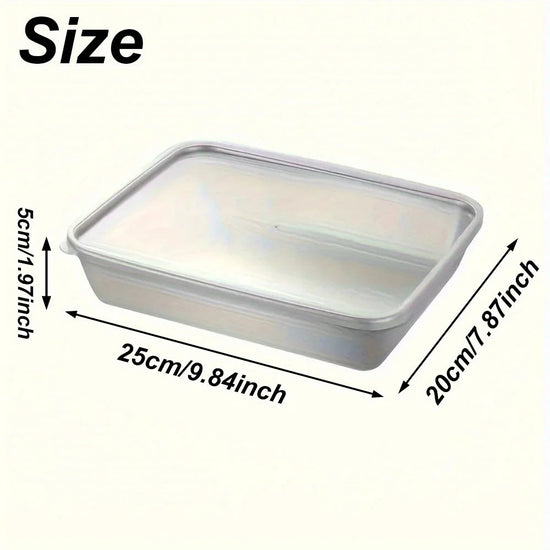 3pcs Stainless Steel Food Containers & Lunch Box, Leakproof Stackable Clear Lids, Kitchen Items and Accessories for Camping Khamik Shop Online