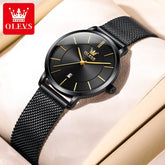OLEVS Woman Watch 5869 Elegant Fashion Quartz Wristwatch Waterproof Date Watches For Woman Set Bracelet Watch Box Gifts Original Khamik Shop Online
