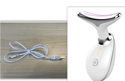 EMS Thermal Neck Lifting And Tighten Massager Electric Microcurrent Periwinkle Abderus