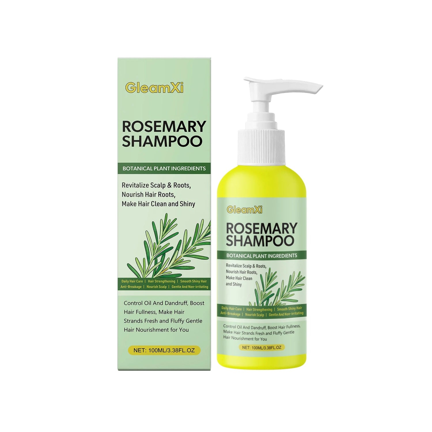 Rosemary Shampoo Set - Gentle and skin-friendly, cleanses scalp and roots, smooths ends, and leaves hair voluminous and silky Khamik Shop Online