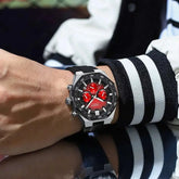 CURREN Fashion Casual Men Sports Watch Chronograph Silicone Belt Auto Date Dial Quartz Wristwatch Male Reloj Relogio Masculino Khamik Shop Online