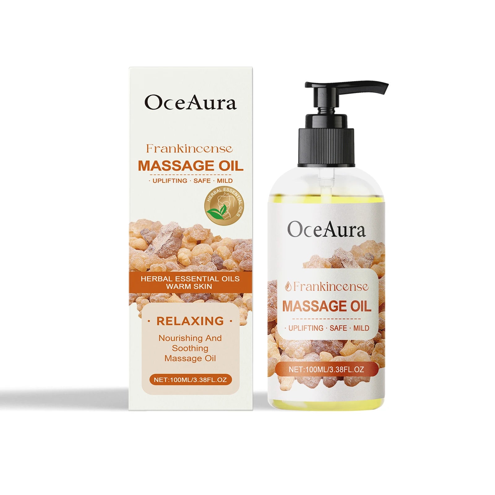 Hydrating Coconut Oil Deep Nourishing Smooth Skin Improve Dry Rough Mood Relax Body Oil Frankincense Essential Oil for Massage