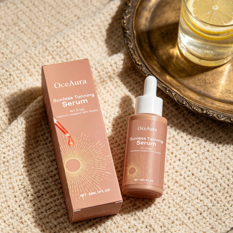 OceAura Sunless Tanning Serum Deep Moisturizing Skin Smoothing Even Skin Tone Prevent Dryness Quick Absorbing Tanning Serum 60ml Khamik Shop Online