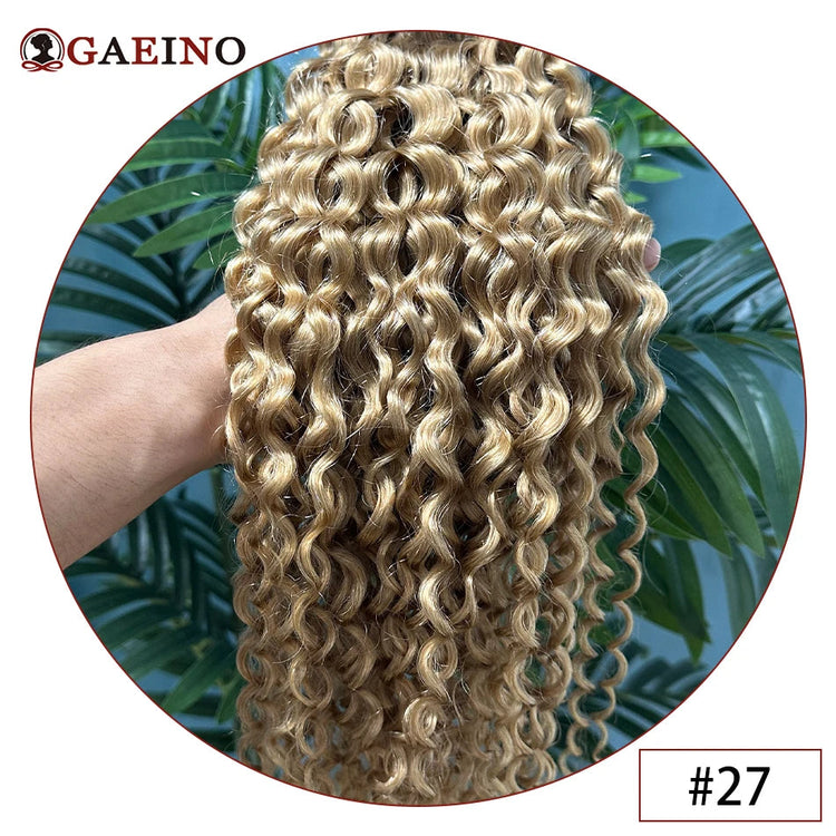 Water Wave Tape in Human Hair Extension Brazilian Hair Skin Weft Tape in Curly Human Hair 20 Pcs/Set Black Brown Blonde Color Khamik Shop Online