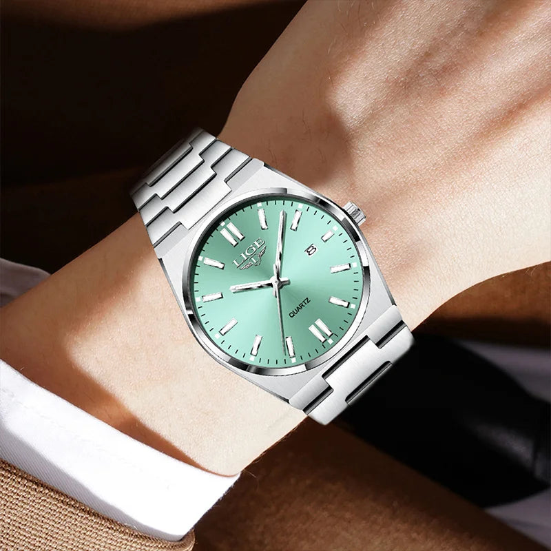 Fashion Watches for Men Stainless Steel Waterproof Luminous Man Watch Date Week Luxury Casual Men Quartz Watch Reloj Hombre