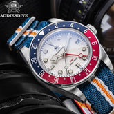 ADDIESDIVE Reloj Hombre Men Watches 20Bar Diving BGW9 Luminous AD2044 Swiss Ronda 515-24H GMT Watch Quartz Watch Khamik Shop Online