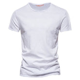 100% Cotton Men T-shirt Casual Soft Fitness Summer Thin T-shirts Men&