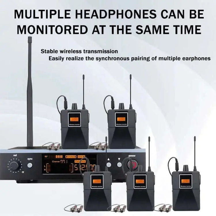 Professional Grade Stage Wireless In Ear Monitoring System With UHF mono mono Frequency,For Stage/Band/Drummer/Small Concert ﻿ Khamik Shop Online